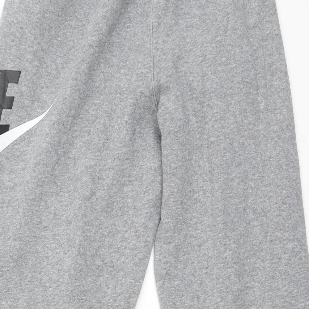 Nike  Boys Grey  Cotton Jogger Trousers Size L  Regular