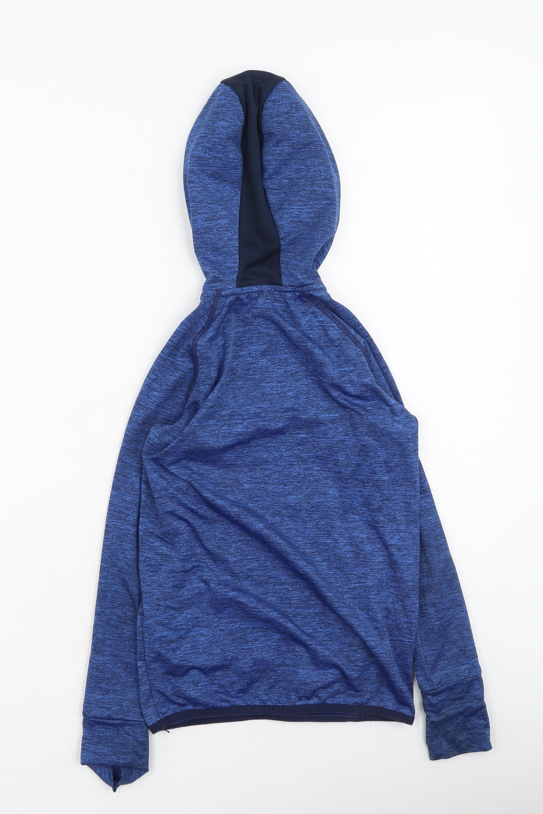 Dunnes Stores Boys Blue Round Neck  Polyester Full Zip Jumper Size 7-8 Years