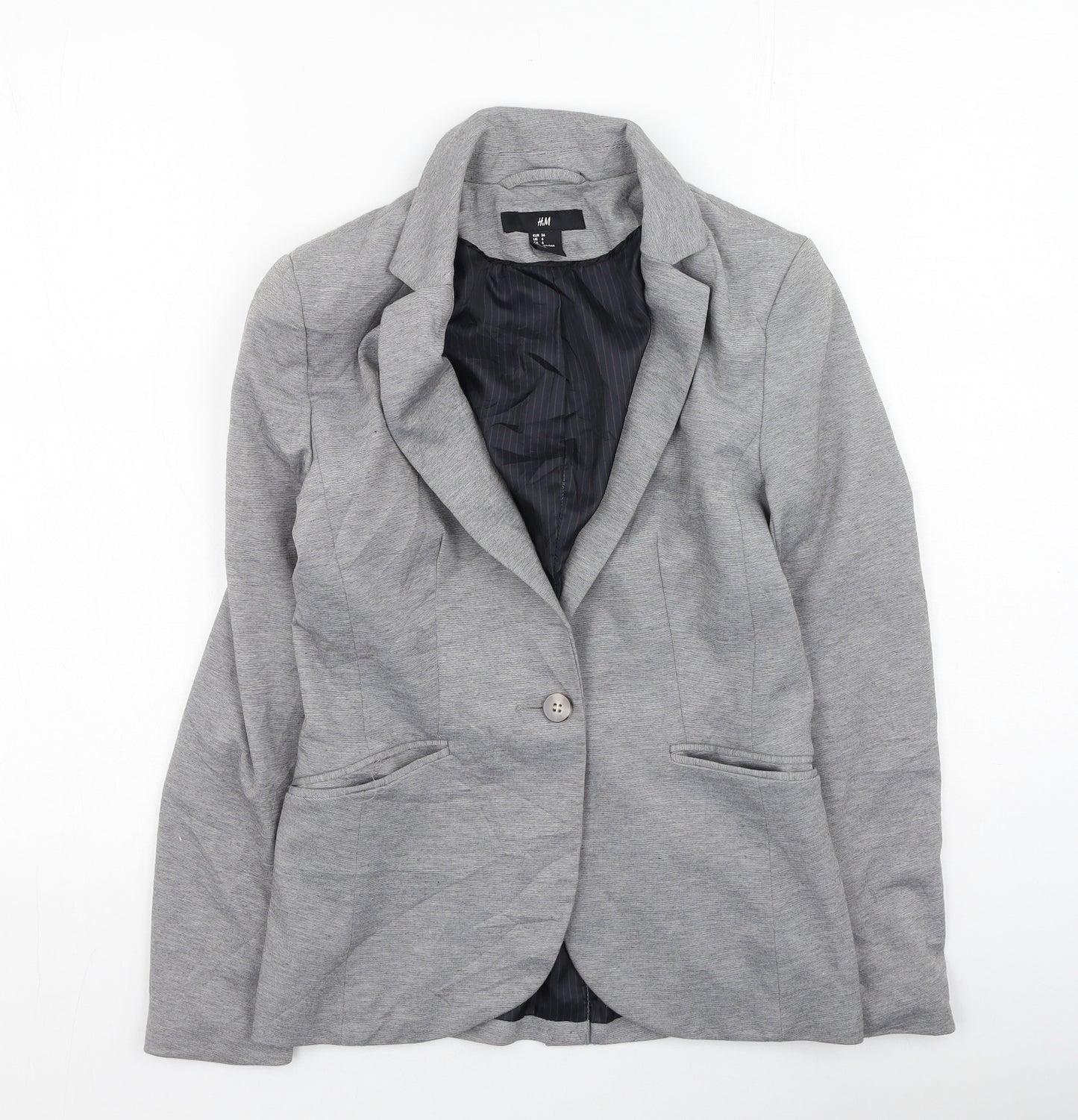H&M Womens Grey   Jacket  Size 6