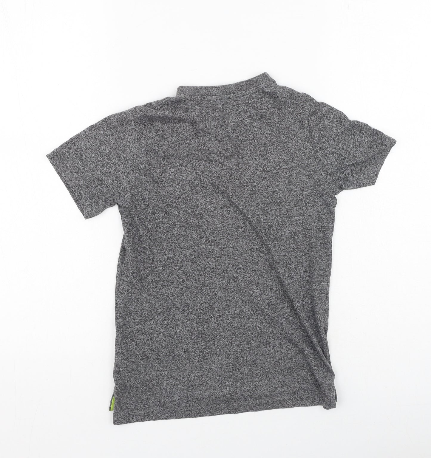 F&F Boys Grey  Polyester Basic T-Shirt Size 7-8 Years Round Neck