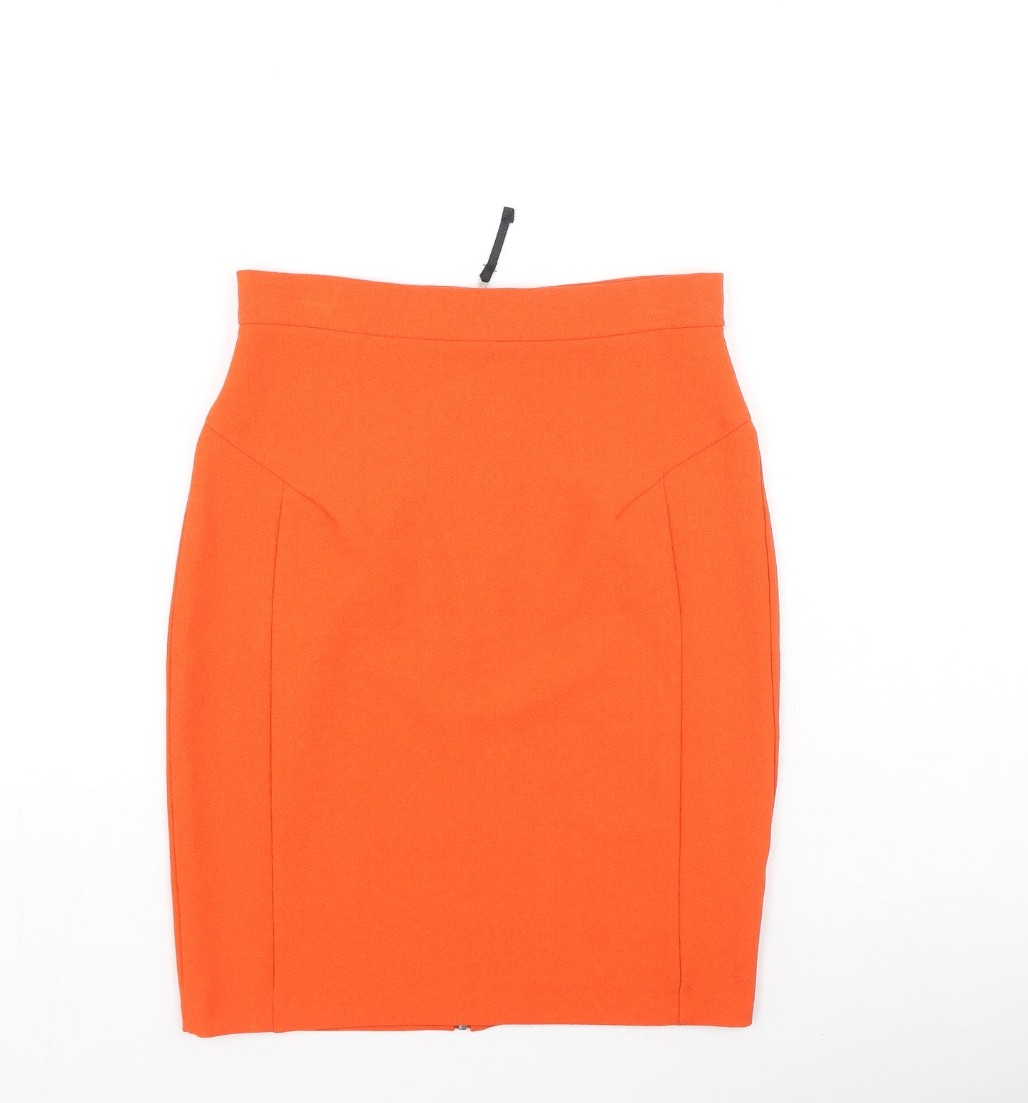 Topshop Womens Orange  Viscose Mini Skirt Size 8