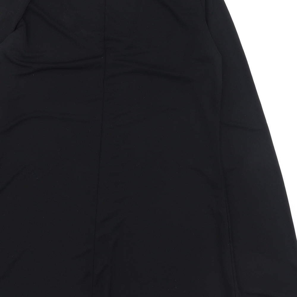 ASOS Womens Black  Polyester Basic Blouse Size 12 V-Neck