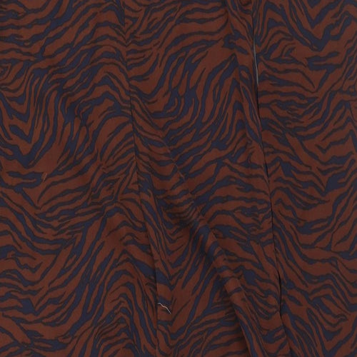 SheIn Womens Brown Animal Print Polyester Bodycon  Size M  Square Neck