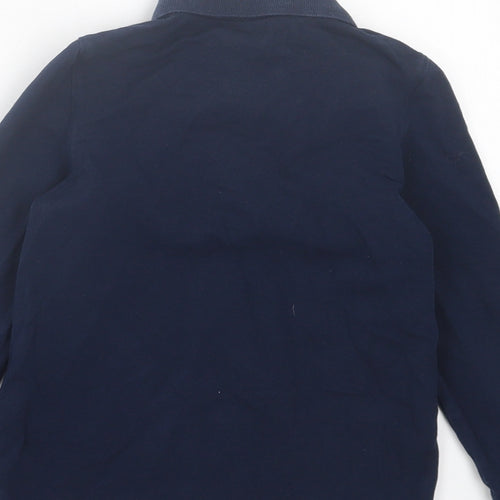 Star Boys Blue  Cotton Basic Polo Size 6 Years Collared Button