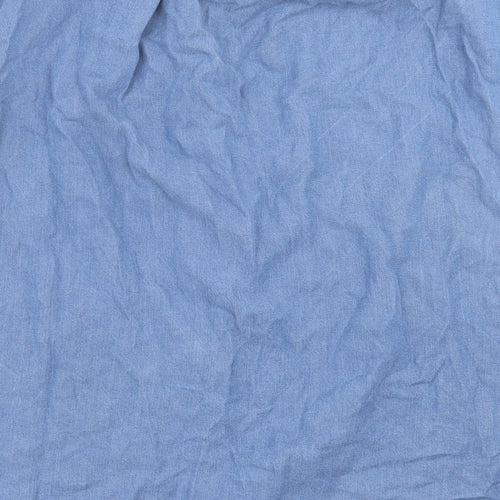 New Look Womens Blue  Lyocell A-Line  Size 6  Off the Shoulder Pullover