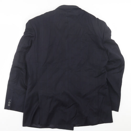 Marks and Spencer Mens Blue  Wool Jacket Suit Jacket Size 40
