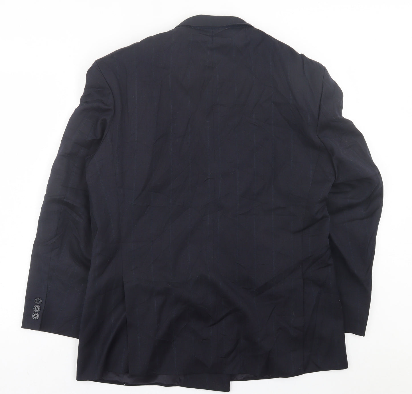 Marks and Spencer Mens Blue  Wool Jacket Suit Jacket Size 40