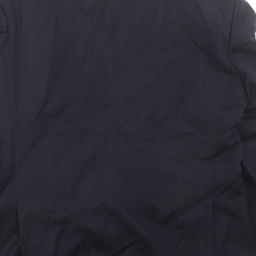 Marks and Spencer Mens Blue  Wool Jacket Suit Jacket Size 40