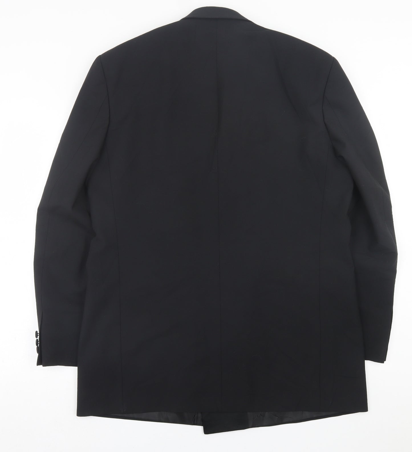 Marks and Spencer Mens Black  Wool Jacket Suit Jacket Size 42