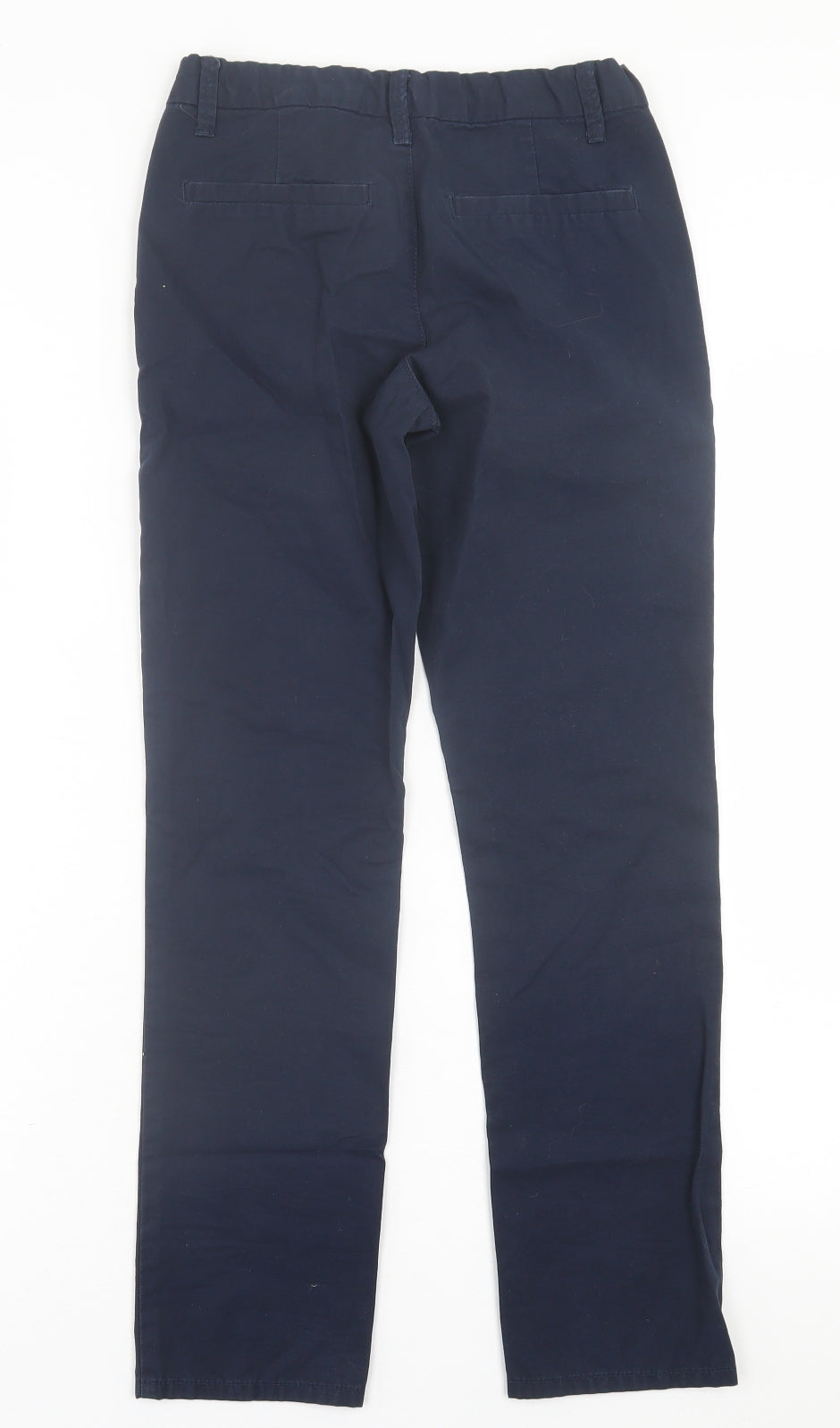 Kiabi Boys Blue  Cotton Chino Trousers Size 12 Years  Regular Button