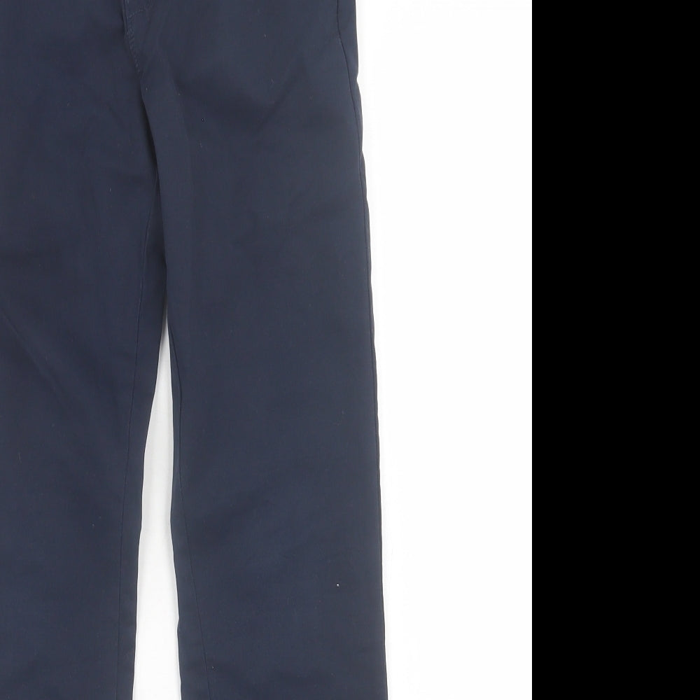 Kiabi Boys Blue  Cotton Chino Trousers Size 12 Years  Regular Button