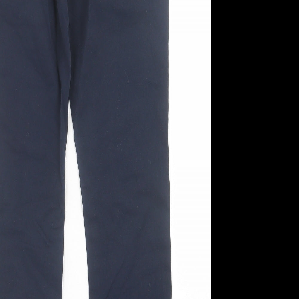 Kiabi Boys Blue  Cotton Chino Trousers Size 12 Years  Regular Button