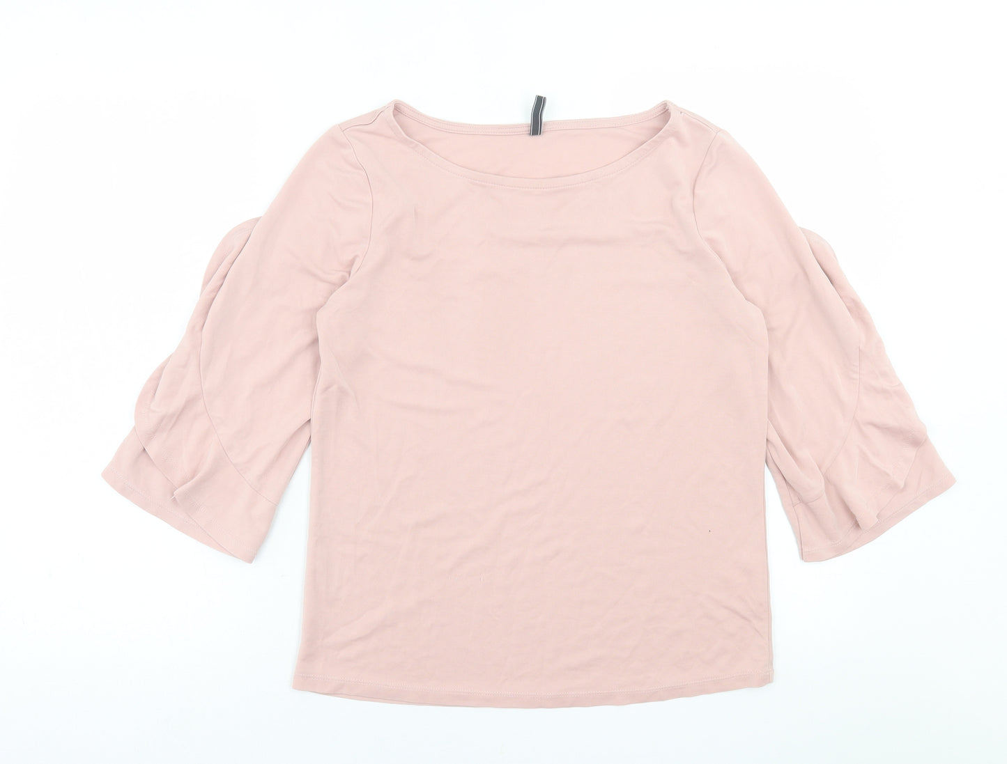 Free Quent Womens Pink  Modal Basic T-Shirt Size XS Crew Neck