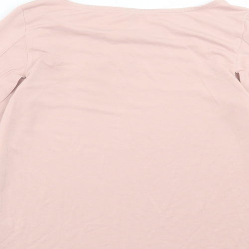 Free Quent Womens Pink  Modal Basic T-Shirt Size XS Crew Neck