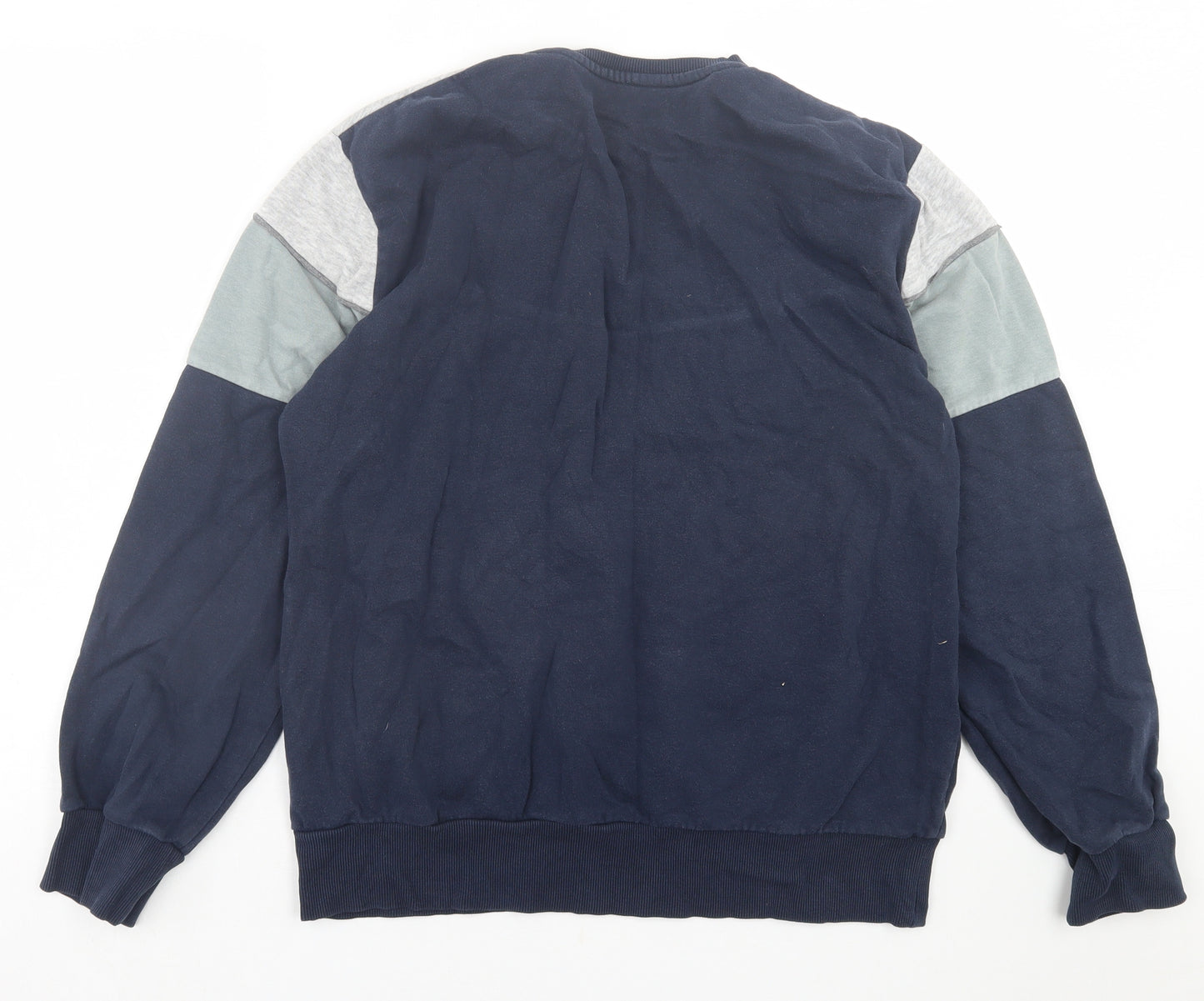 George Mens Blue  Cotton Pullover Sweatshirt Size M