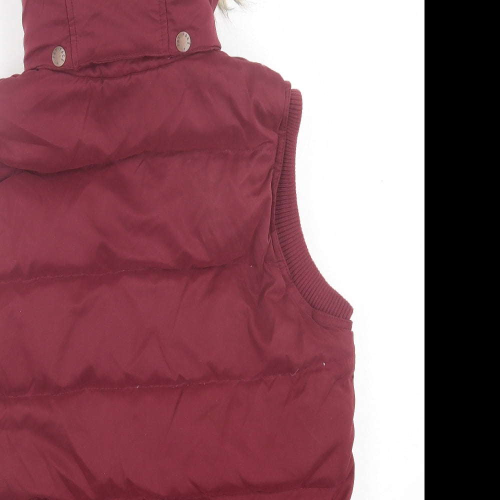 Fat Face Womens Red   Gilet Jacket Size 12  Zip