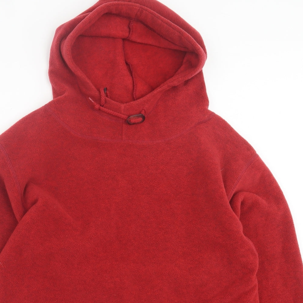 Marks and Spencer Womens Red  Polyester Pullover Hoodie Size 10  Pullover