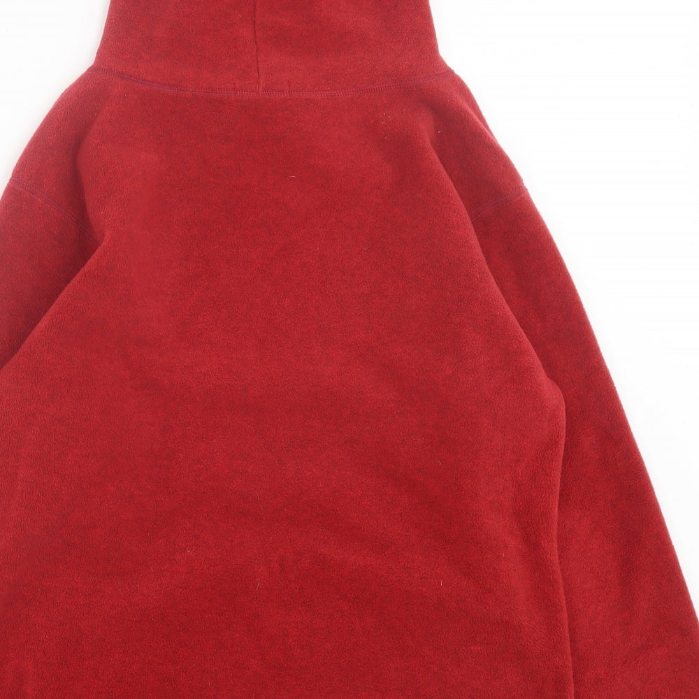 Marks and Spencer Womens Red  Polyester Pullover Hoodie Size 10  Pullover