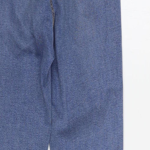 Topshop Womens Blue  Cotton Skinny Jeans Size 25 in L30 in Regular Button