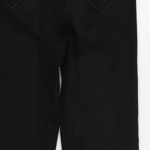 Monokrom Womens Black  Cotton Skinny Jeans Size 6 L25 in Regular Button