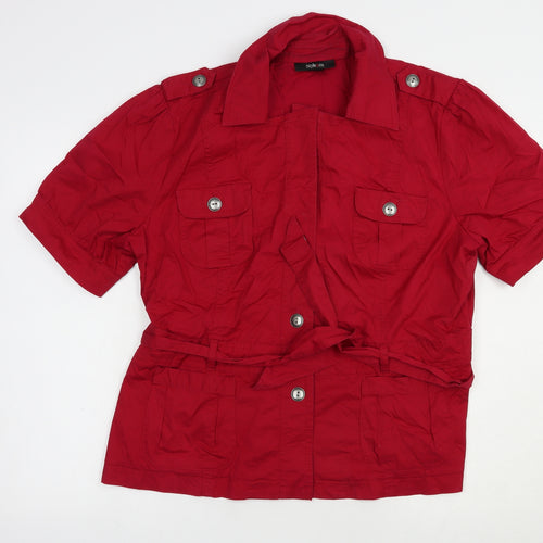 Style & Co. Womens Red   Jacket  Size L  Button