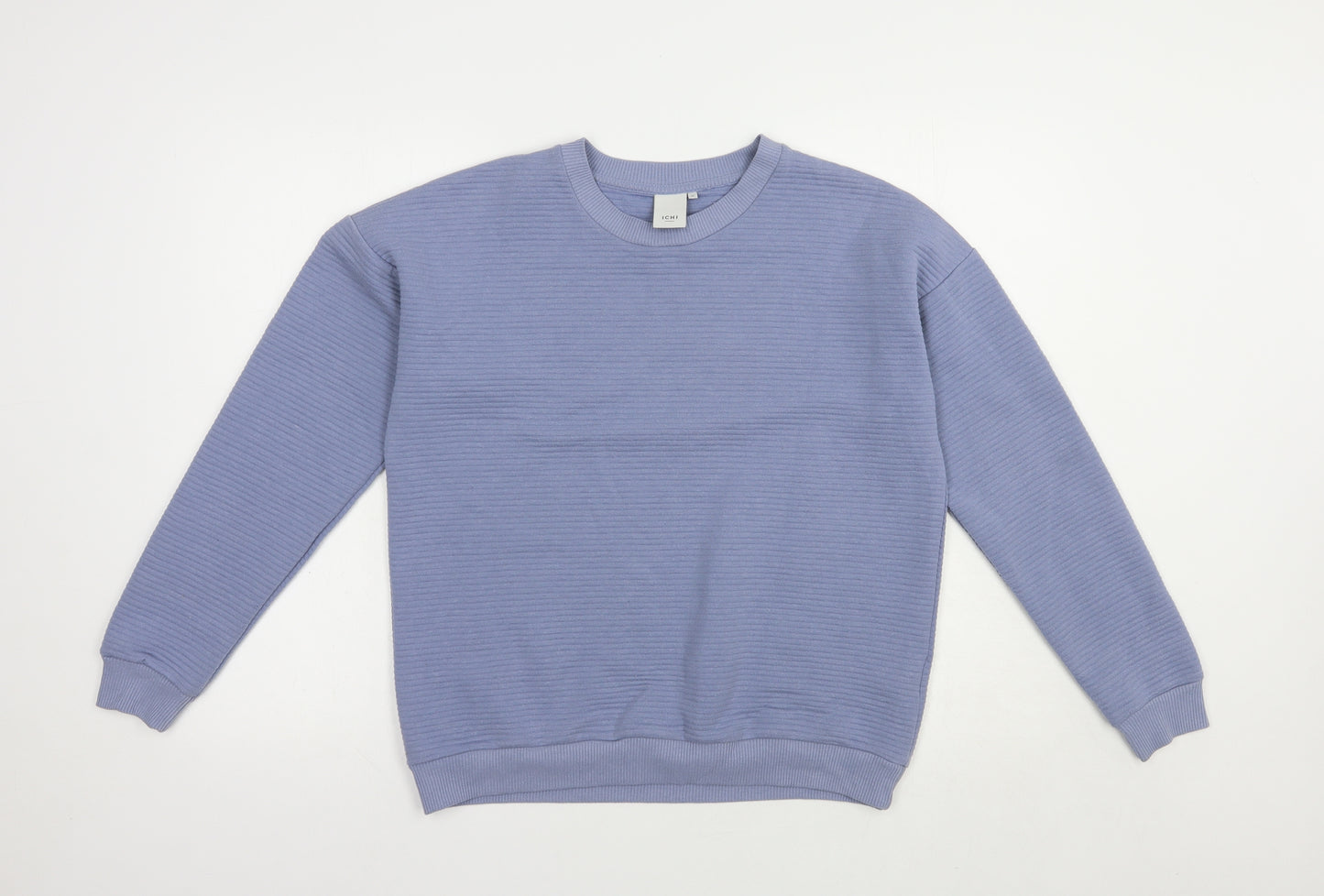 ICHI Womens Blue  Polyester Pullover Sweatshirt Size M  Pullover
