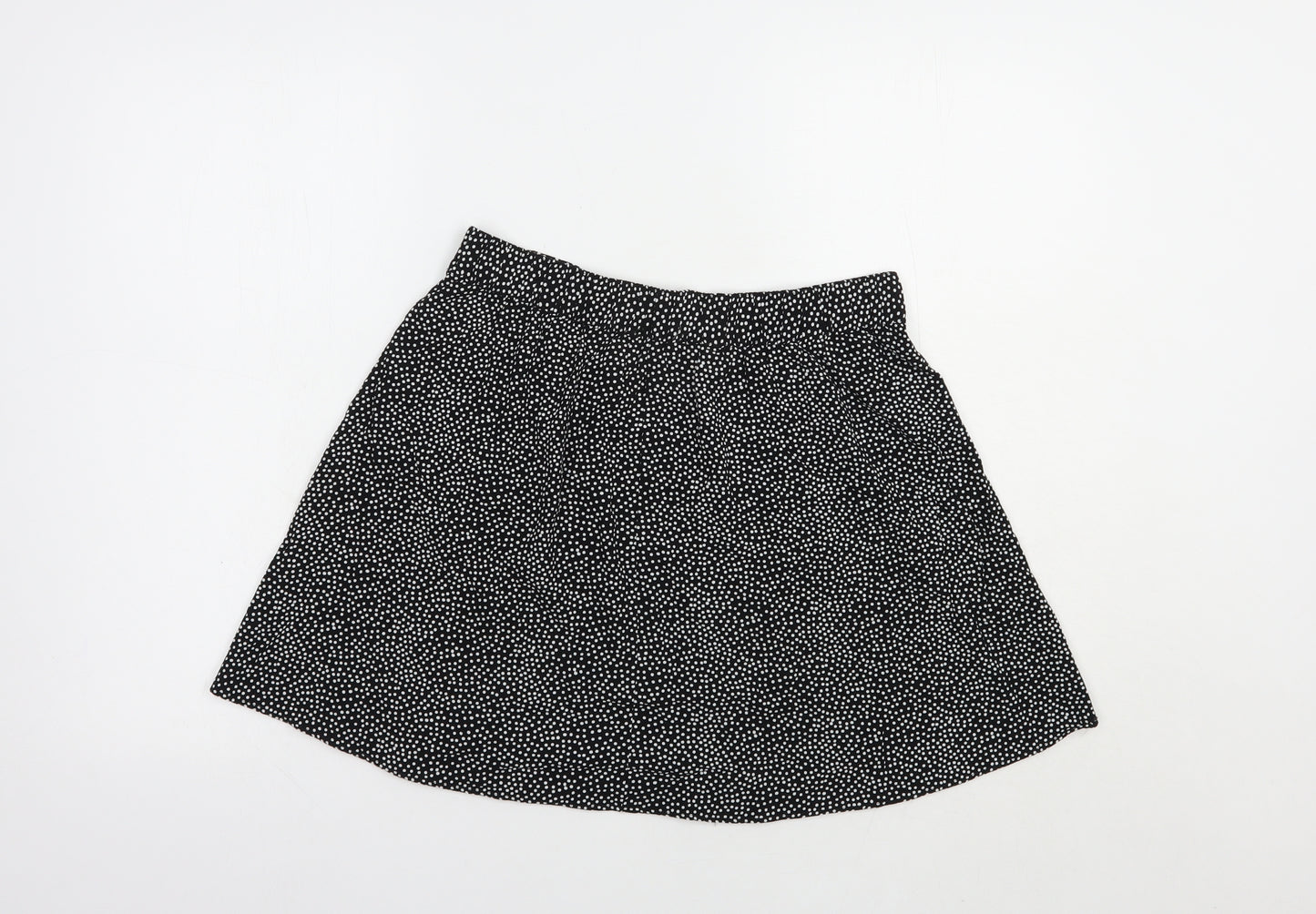 Papaya Womens Black Animal Print Viscose Mini Skirt Size 8