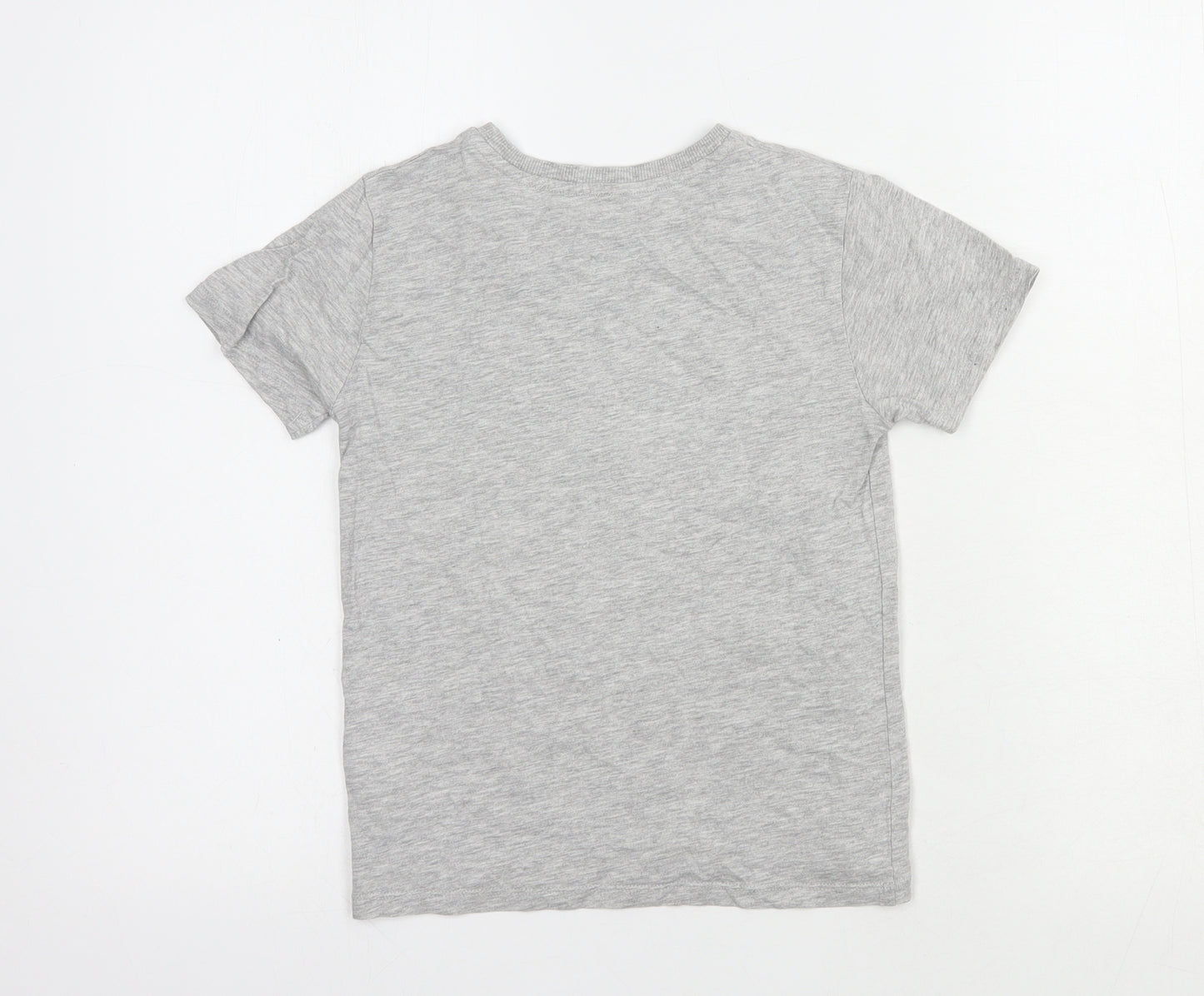 NEXT Boys Grey  Cotton Pullover T-Shirt Size 6 Years Crew Neck Pullover - Game On