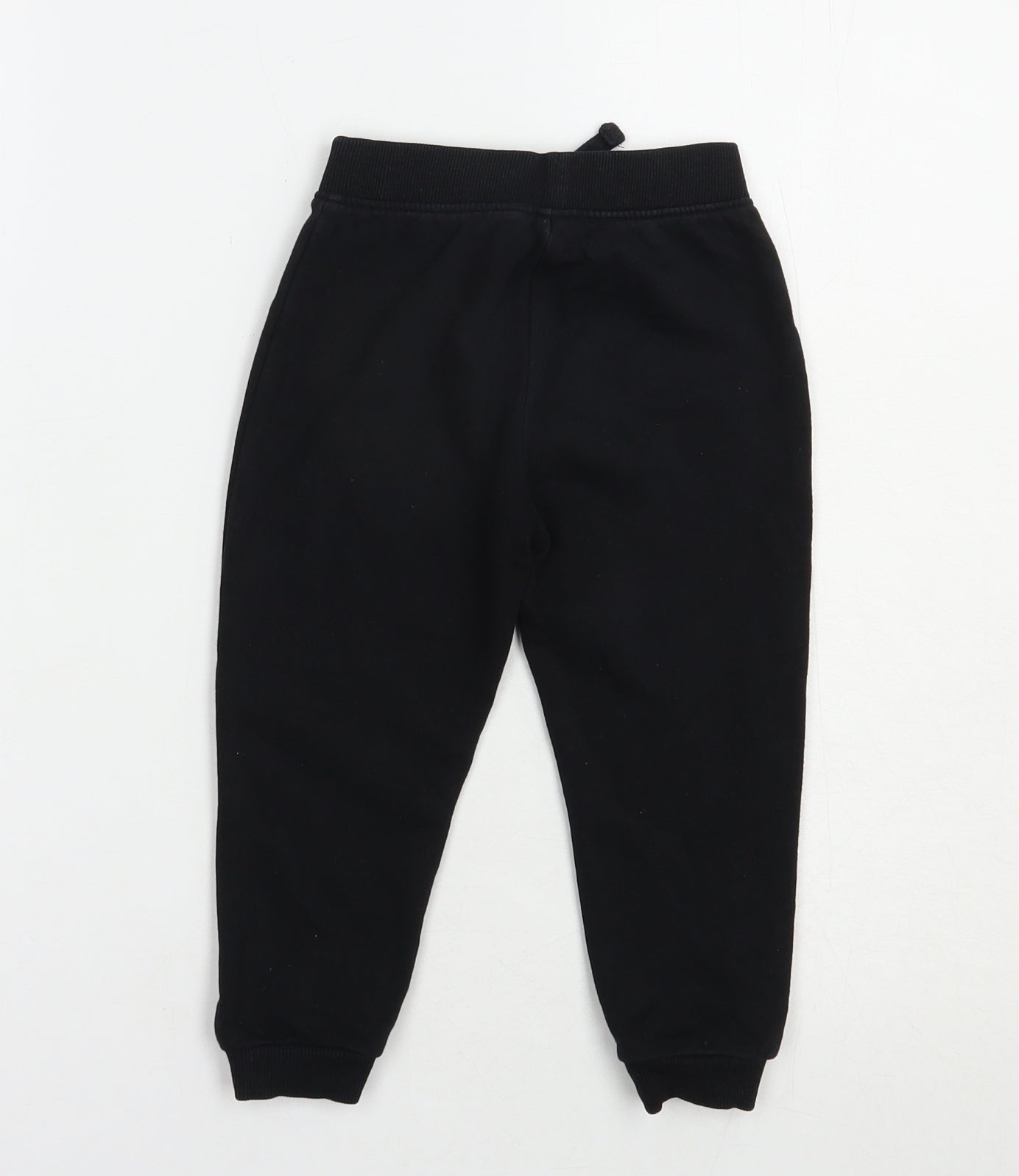 Dunnes Stores Girls Black  Cotton Jogger Trousers Size 2-3 Years  Regular Drawstring