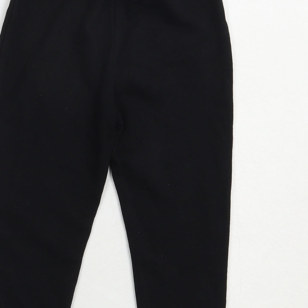 Dunnes Stores Girls Black  Cotton Jogger Trousers Size 2-3 Years  Regular Drawstring