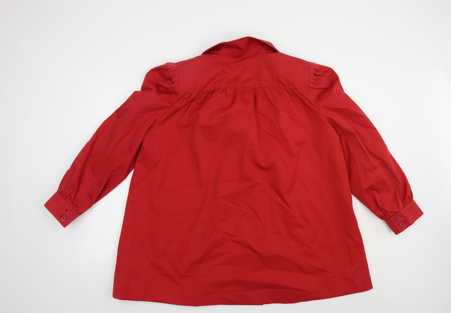 Aquascutum Womens Red   Pea Coat Coat Size L  Button