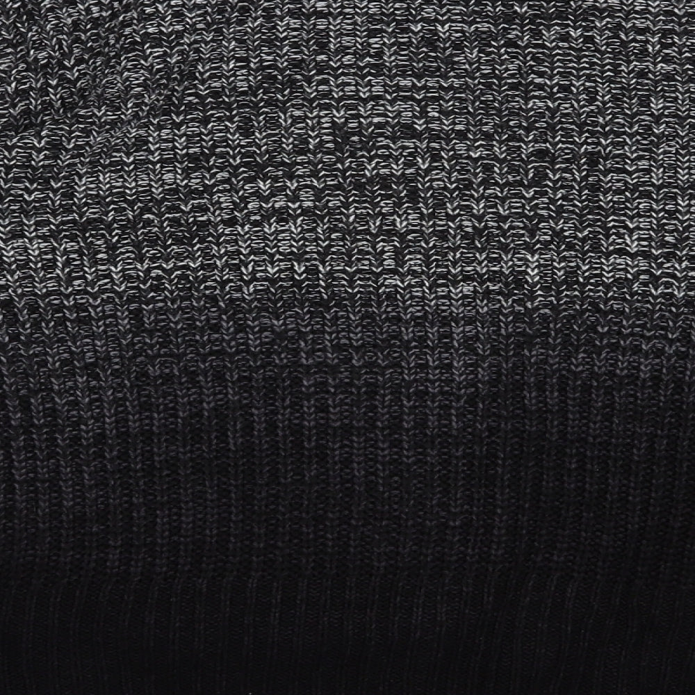 Topshop Womens Black Crew Neck  Acrylic Pullover Jumper Size 10