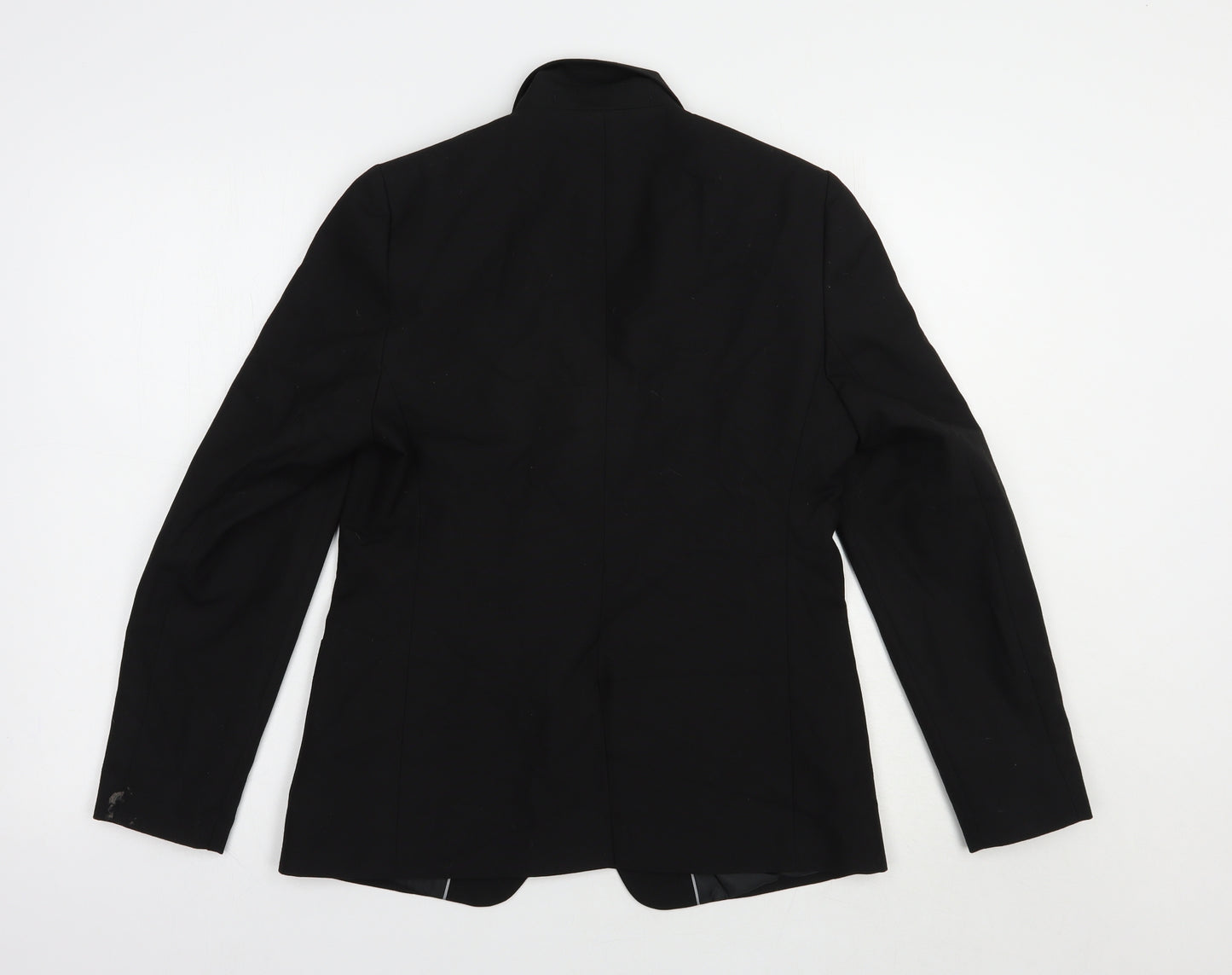 Marks and Spencer Boys Black   Jacket Blazer Size 13-14 Years  Button