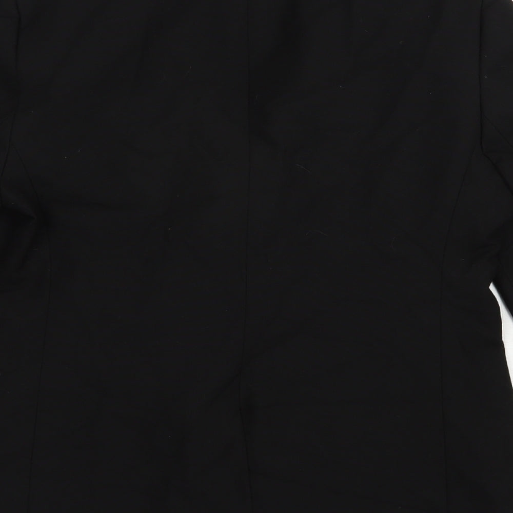 Marks and Spencer Boys Black   Jacket Blazer Size 13-14 Years  Button