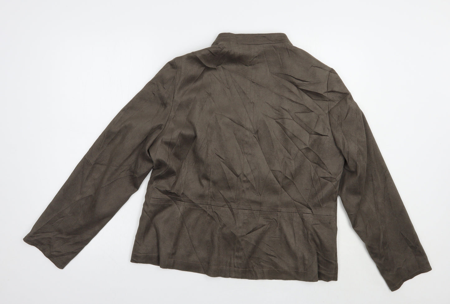 Marks and Spencer Womens Brown   Jacket  Size 16  Button