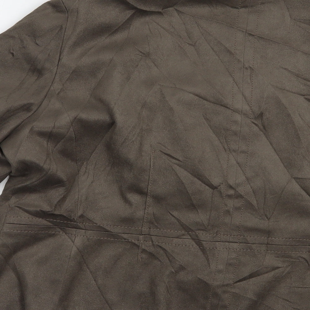 Marks and Spencer Womens Brown   Jacket  Size 16  Button