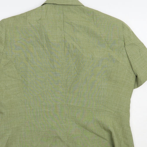 Debenhams Womens Green   Jacket Blazer Size 16  Button