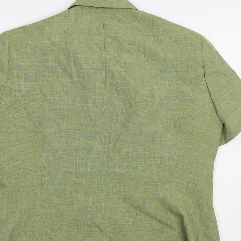 Debenhams Womens Green   Jacket Blazer Size 16  Button