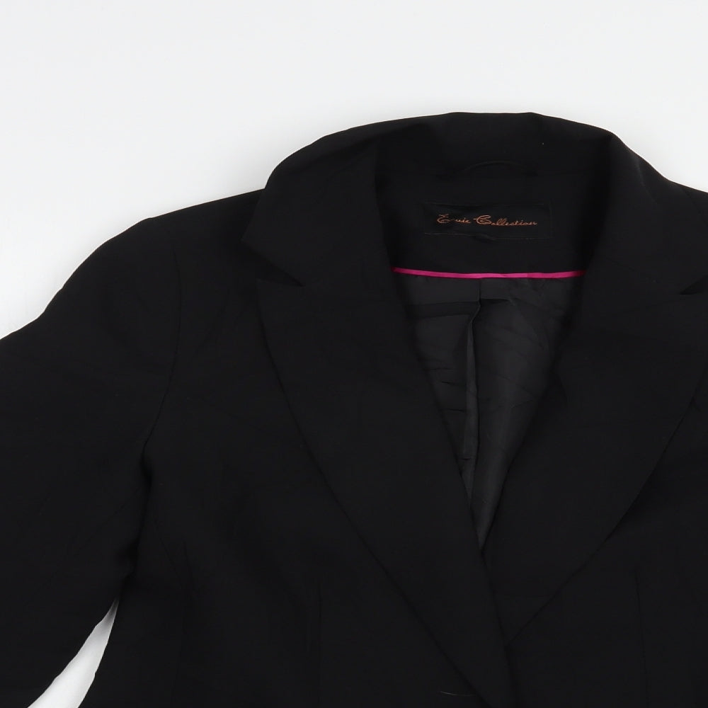 Evie Collection Womens Black   Jacket Blazer Size 8  Button