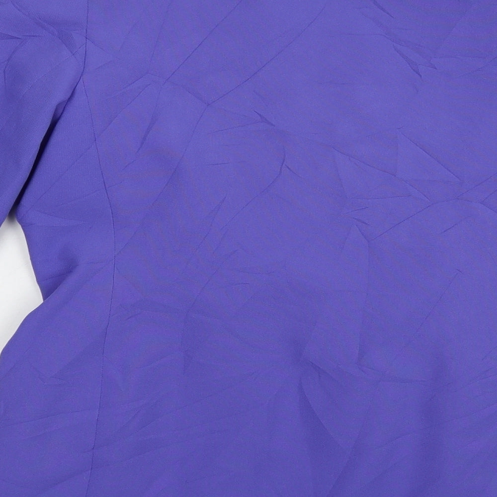 Classics Womens Purple   Jacket Blazer Size 12  Button