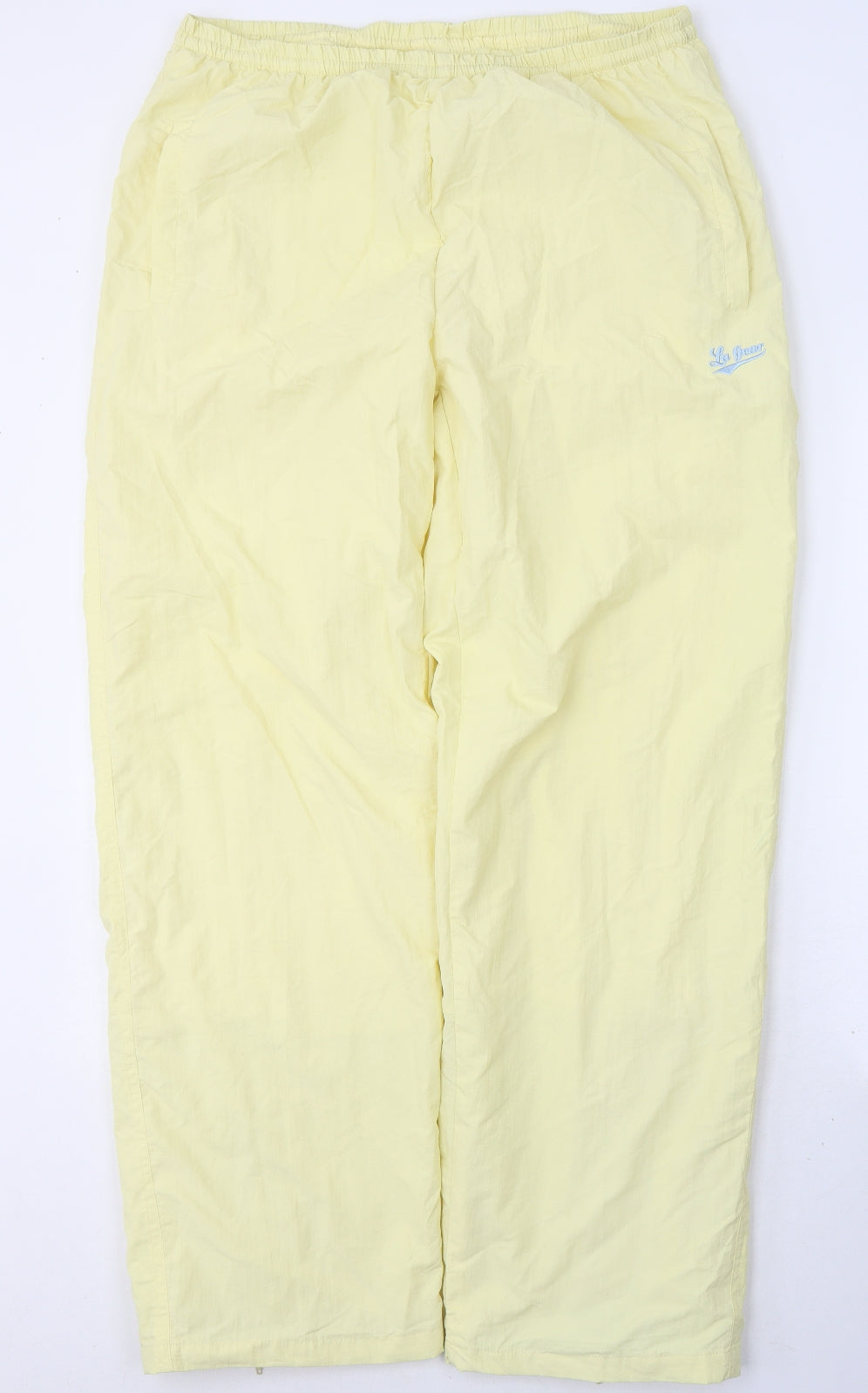 LA Gear Womens Yellow  Nylon Trousers  Size XL L30 in Regular Tie