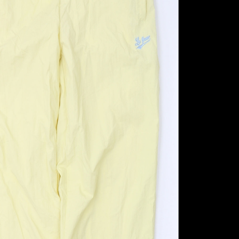 LA Gear Womens Yellow  Nylon Trousers  Size XL L30 in Regular Tie