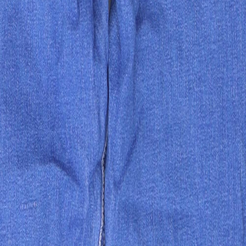 Stradivarius Womens Blue  Cotton Skinny Jeans Size 6 L26 in Slim Button