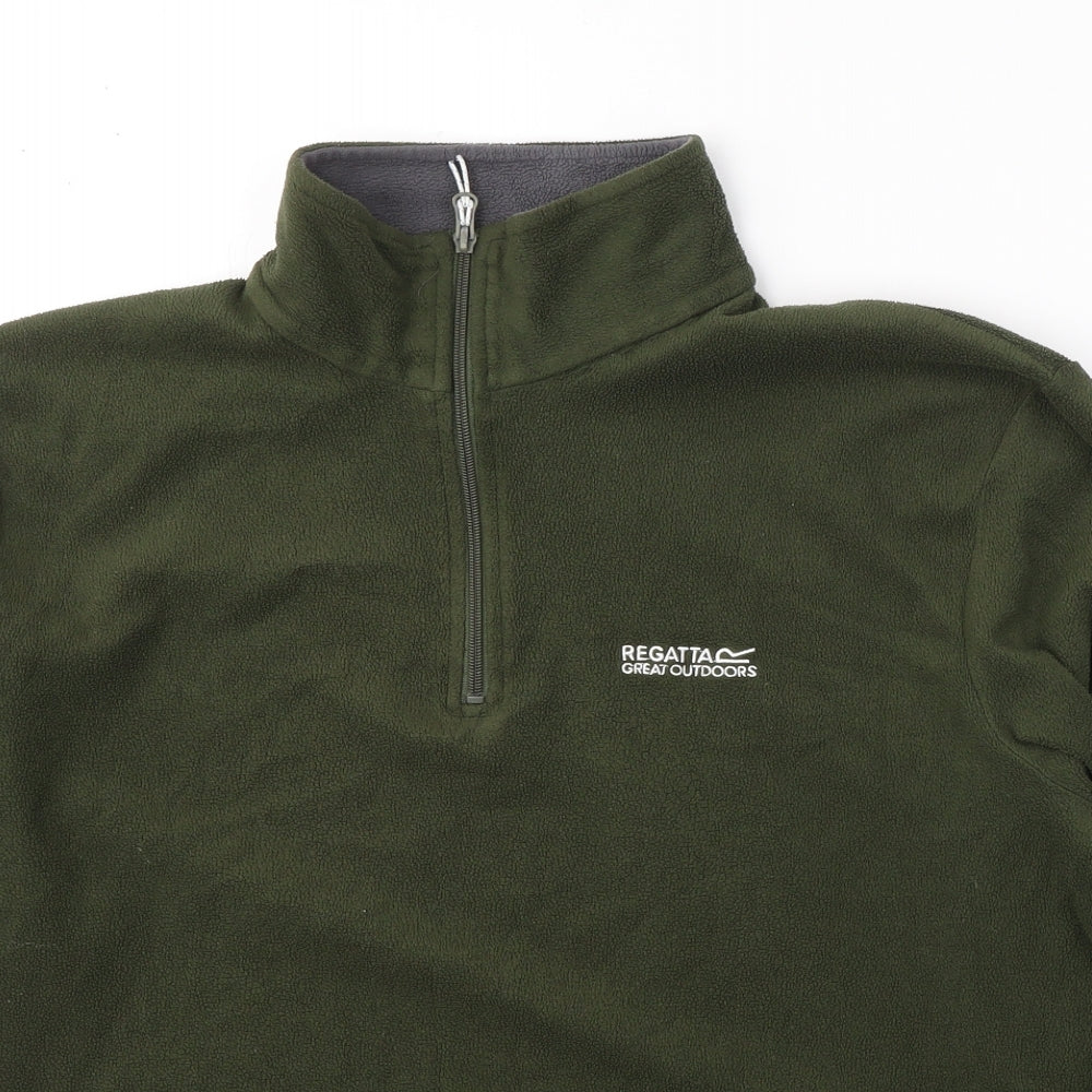 Regatta Mens Green  Polyester Pullover Sweatshirt Size L