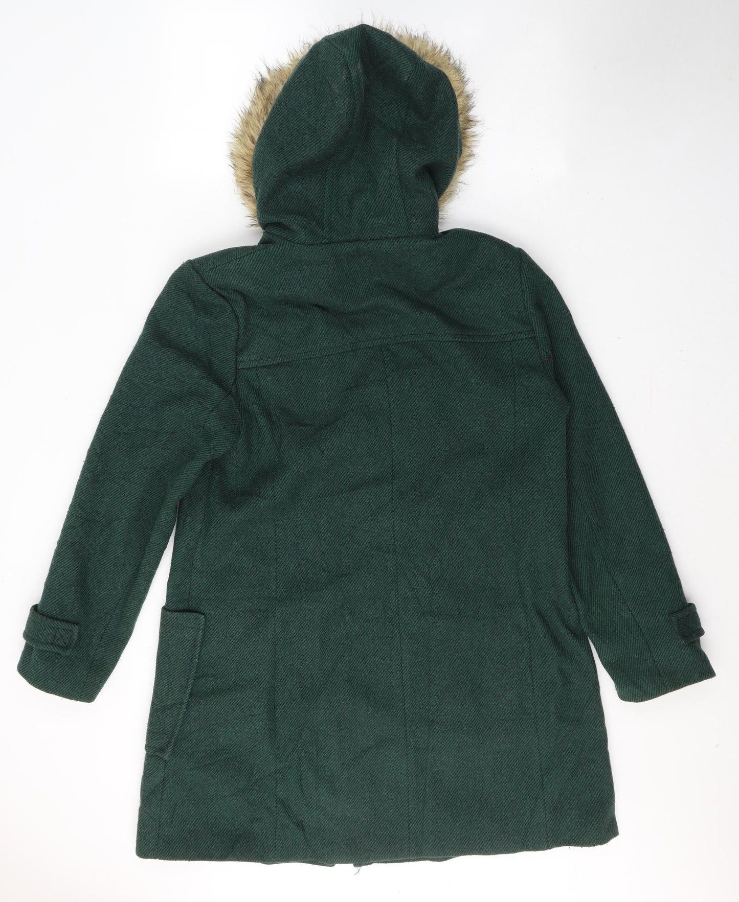 Papaya Womens Green   Trench Coat Coat Size 16  Zip