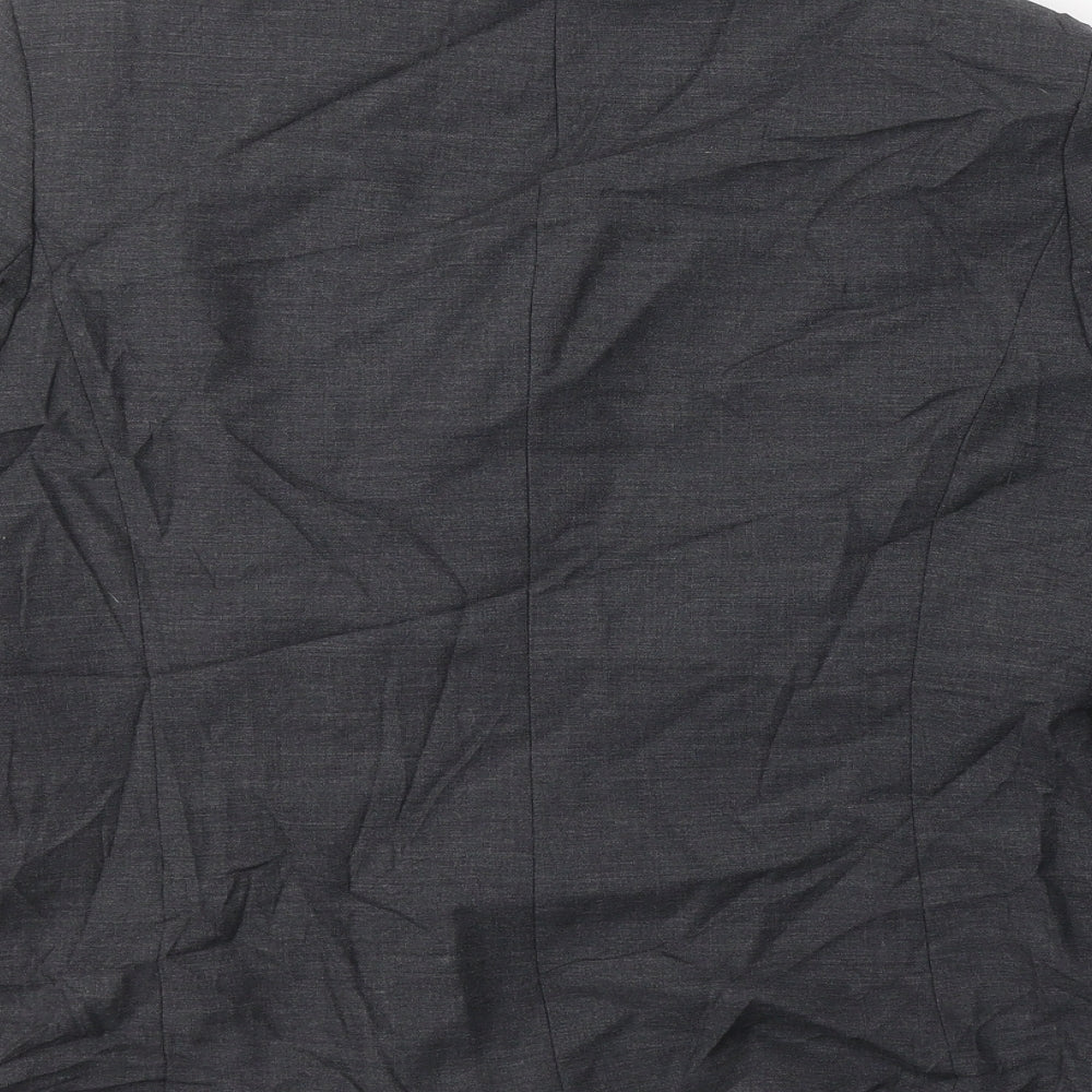 Marks and Spencer Womens Grey  Wool Jacket Suit Jacket Size 12