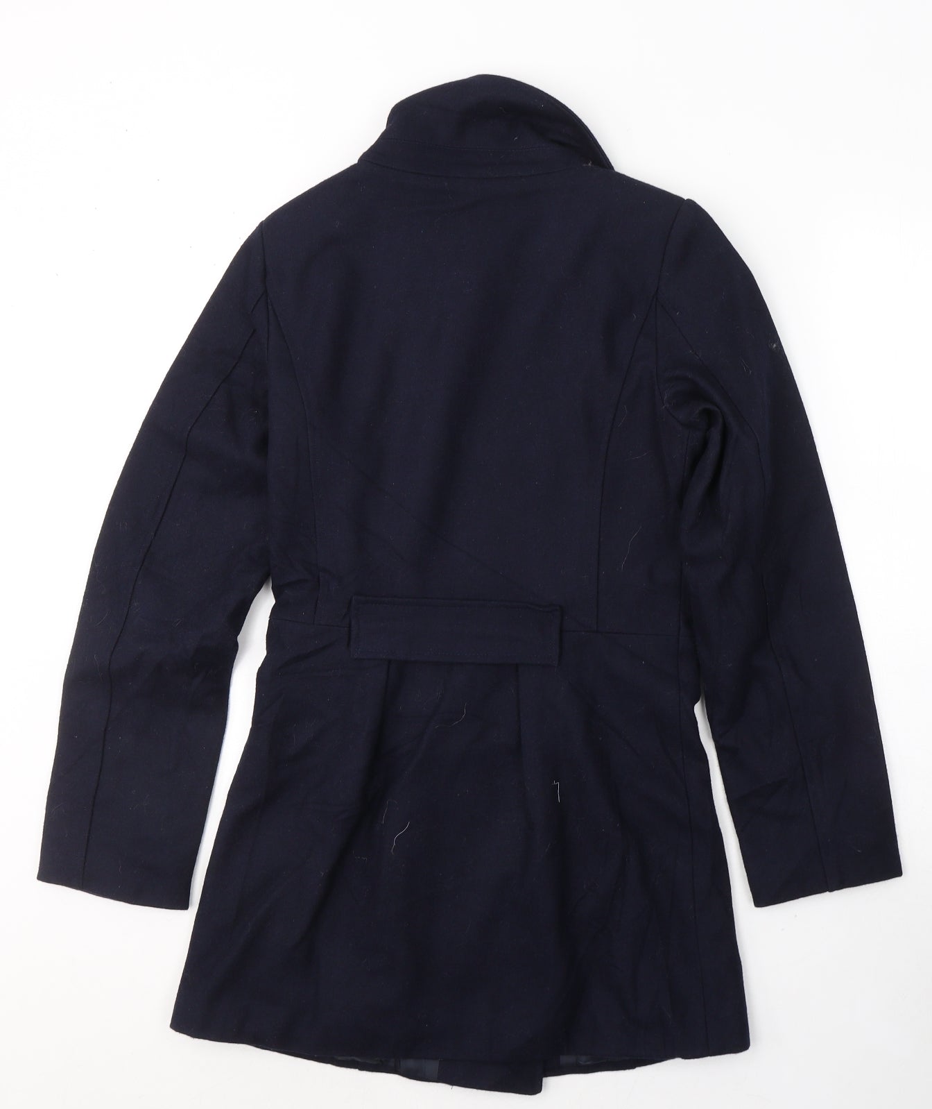 Evita Girls Blue   Pea Coat Coat Size 11 Years  Button