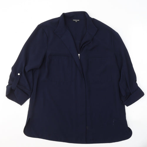 Warehouse Womens Blue   Jacket  Size 14  Zip