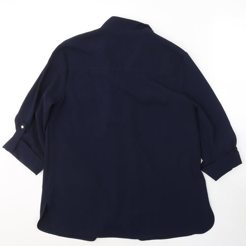 Warehouse Womens Blue   Jacket  Size 14  Zip