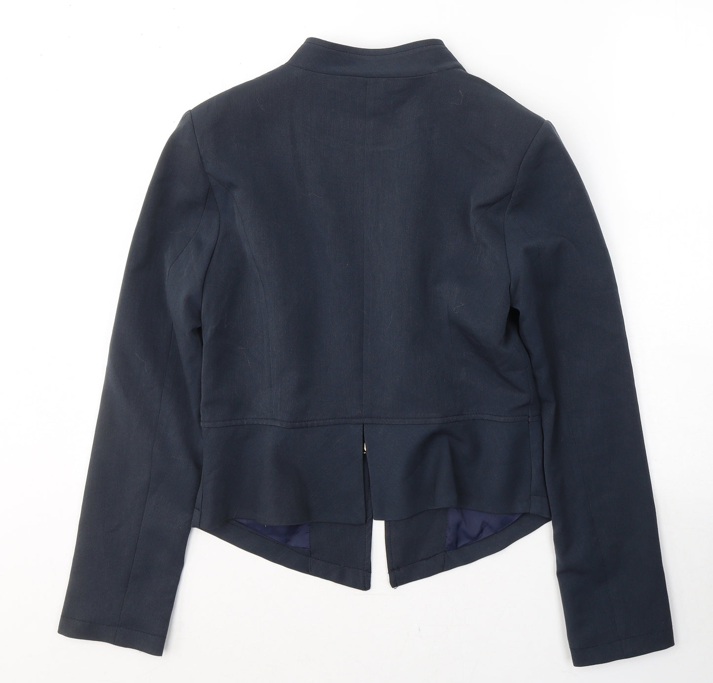 Kelyna Womens Blue  Polyester Jacket Suit Jacket Size M